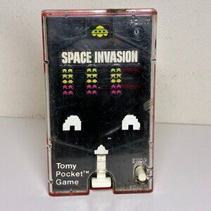 Vintage Tomy Pocket Space Invasion Game Spaceship Handheld Pocket Game